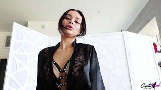 ���ेक्सी Brunette Deepthroat ठूलो कुखुरा र भावुक Doggy Fucking सम्म सह मुख मा