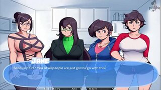 ˈ� 망상 겨울 날의 음악 삽화 9 섹시한 빅 브레스트 중년 여성과 여성